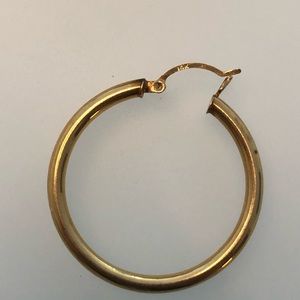14k gold hoop earring